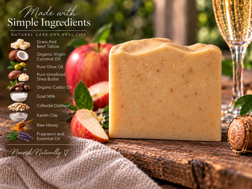 Apple Champagne Beef Tallow Soap