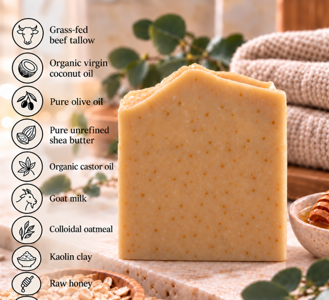 Champagne Toast  Beef Tallow Soap