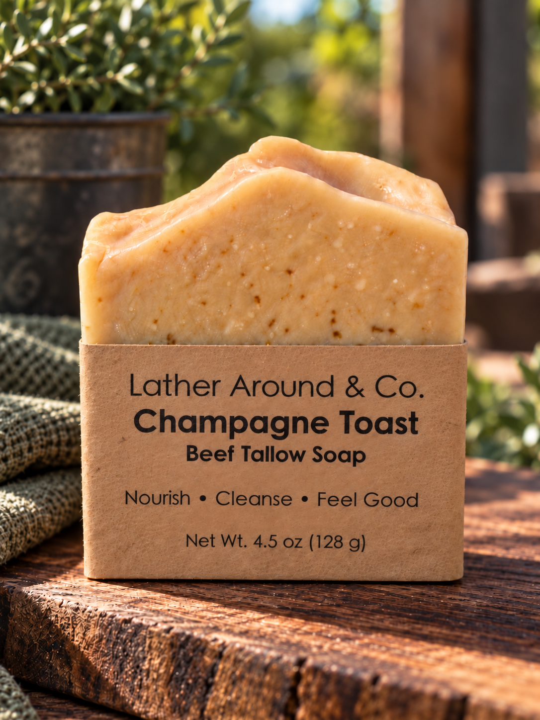 Champagne Toast  Beef Tallow Soap