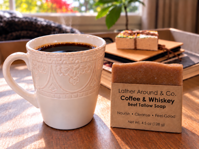 Coffee & Whiskey Beef Tallow Soap