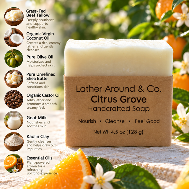 Citrus Grove Handcrafted Soap