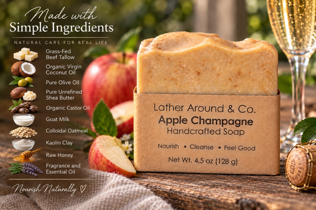 Apple Champagne Handcrafted Soap