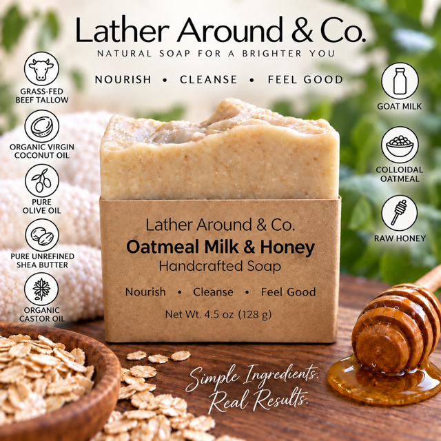 Oatmeal Milk & Honey Handcrafted Soap